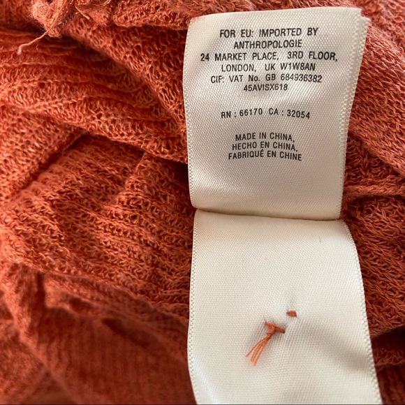 L/XL Anthropologie MOTH Knit Overlay High Low Sweater - Picture 13 of 14